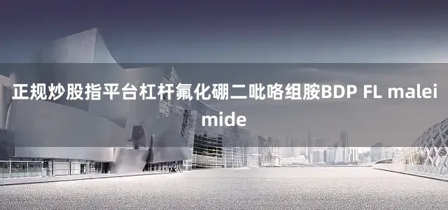 正规炒股指平台杠杆氟化硼二吡咯组胺BDP FL maleimide