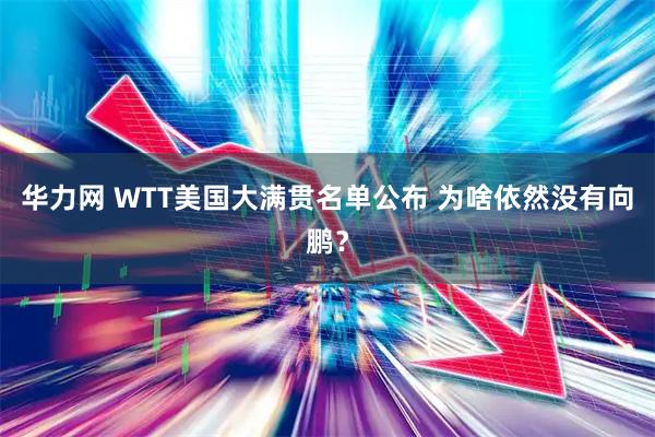 华力网 WTT美国大满贯名单公布 为啥依然没有向鹏？